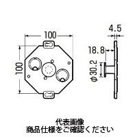 未来工業 バックプレート (八角PCボックス用) 8CB-BPA3 1セット(50個)（直送品）
