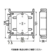 未来工業 真壁用スイッチボックス 標準品（深さ36mm） SM36L-HC 1セット（5個）（直送品）