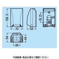 未来工業 防水引込みカバー(eーデザイン) WKH-SS 1セット(5個)（直送品）