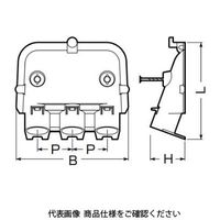 未来工業 Ｆ・ころトリオ（ＶＶＦケーブルころがし配線用３連エンドカバー） CDE-22F3 1セット(10個)（直送品）