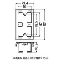 未来工業 スイッチ・コンセントカバー MDSC-70J 1セット(5セット)（直送品）