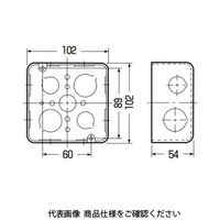 未来工業 鉄アウトレットボックス OF-MB-1N 1セット(25個)（直送品）