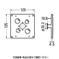未来工業 バックプレート (四角PCボックス用) 4CBL-BPYA3 1セット(10個)（直送品）