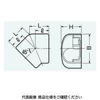 未来工業 ダクトコーナー４５° GKK-70DG 1セット(5個)（直送品）