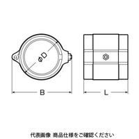 未来工業 ミラレックスＦ用　半割れカップリング FEC-50H 1セット(5個)（直送品）
