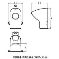 未来工業 モールダクト付属品 エントランスカバー MDEC-50M 1セット(5個)（直送品）