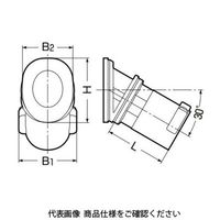 未来工業 ミラレックス用　斜めコネクタ（３０°） MFKN-42 1セット(5個)（直送品）