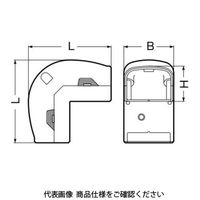 未来工業 モールダクト付属品 ダクト出ズミ MDD-50J 1セット(5個)（直送品）