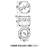 未来工業 八角コンクリートボックス（塗代カバー付） 8CB-82NM 1セット(5個)（直送品）