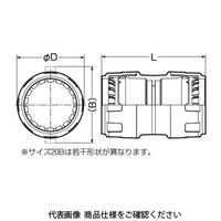 未来工業 ミラレックスF用 カップリング FEC-50B 1セット(5個)（直送品）