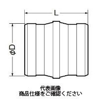 未来工業 換気パイプ用 カップリング PYPC-75J 1セット(5個)（直送品）