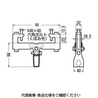 未来工業 H形鋼・C形鋼組み合わせ用 電気亜鉛めっき仕様 SGB-20-4 1セット(5個)（直送品）