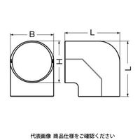 未来工業 ダクト曲ガリ GUM-64T 1セット(5個)（直送品）