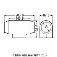 未来工業 ダクトチーズ GUT-80K 1セット(5個)（直送品）