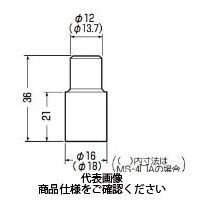 未来工業 インサート・アダプター（カラーインサート〈防露型〉用付属品） MS-4YA 1セット（100個）（直送品）