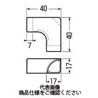 未来工業 Cモール付属品 入ズミ CMI-1B 1セット(50個)（直送品）