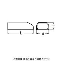未来工業 Eモール付属品エンド EME-3W 1セット(50個)（直送品）