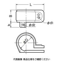 未来工業 SV片サドル（ナイロンタイプ） KT-14N 1セット（50個）（直送品）