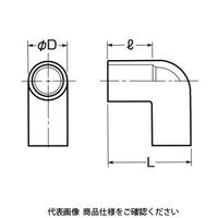 未来工業 J管エルボ VEL-22J 1セット（50個）（直送品）