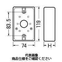 未来工業 露出スイッチボックス PVR16-0 1セット（10個）（直送品）