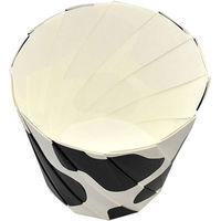 ベーキングカップ おりがみカップ大 牛柄 5140418 1包：400枚（20×20） 伊藤景パック産業（直送品）