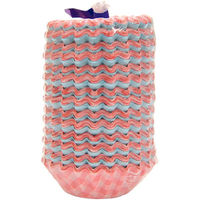 セイコー OPPフレアラミケース8F チェック柄ピンク 9101082015 1包：10本（1本500枚入）（直送品）