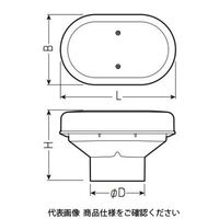 未来工業 通気スイスイ BIG アルミ仕様 VVD-75A 1個（直送品）