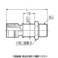 未来工業 水栓胴長アダプター JOL-13A-15G 1個（直送品）
