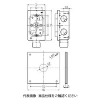 未来工業 埋込エルボボックス GSMS-25 1個（直送品）