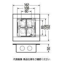 未来工業 X線防護用アウトレットボックス CDO-4AXP4-1 1個（直送品）
