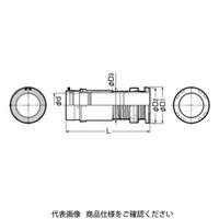 未来工業 ハンドホール用コネクタ(ライニング鋼管用) LPKH-42P 1個（直送品）