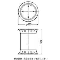 未来工業 ミライハンドホール(丸型)(樹脂製) MHR-3045 1個（直送品）