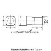 未来工業 カクフレキ用 ハンドホール用コネクタ Lタイプ KFEKH-30L 1個（直送品）