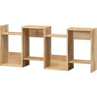 白井産業 ビエンテージライト ジグザグラック 縦横設置可 幅596×奥行234×高さ1424mm ビンテージナチュラル VTL-1460NN 1台（直送品）