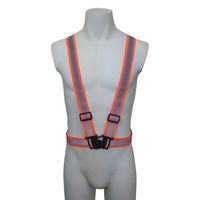 熱田資材 伸縮素材反射付ベスト リフレックスV 蛍光オレンジ RVー402R 1着