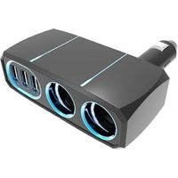 カシムラ 2連ダイレクトソケット 3リバーシブルUSB自動判定 7.2A KX-211 1個