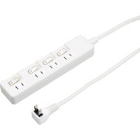 延長コード  電源タップ AC×4個口  スイッチ付  2m ホワイト H8S442WH YAZAWA 1個