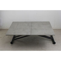 【軒先渡し】東馬 リート 昇降テーブル 幅1100×奥行580～1130×高さ385～725mm 54670660 1台（直送品）