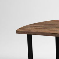 関家具 ミーティングテーブル 天板オーバル+ストレート木口 スチール脚 幅1800×奥行900×高さ720mm ウォルナット 1台（取寄品）