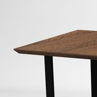 関家具 ミーティングテーブル 天板スクエア＋テーパー木口 スチール脚 幅1800×奥行900×高さ720mm ウォルナット 1台（取寄品）