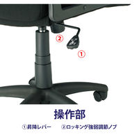 藤沢工業 TOKIO FTXシリーズ マネージャーチェア FTX-3 ブラック 1脚（取寄品）