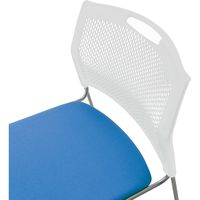 藤沢工業 TOKIO NSB・NSWシリーズ スタッキングチェア NSW-T10 クリアブルー 1セット（4脚入）（取寄品）