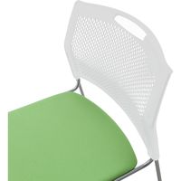 藤沢工業 TOKIO NSB・NSWシリーズ スタッキングチェア NSW-T10 ライトグリーン 1セット（4脚入）（取寄品） 149-2038（取寄品）