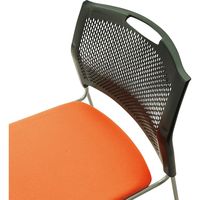 藤沢工業 TOKIO NSB・NSWシリーズ スタッキングチェア NSB-T10 オレンジ 1セット（4脚入）（取寄品）