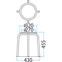 藤沢工業 TOKIO M-24シリーズ 丸スツール M-24M グリーン 10脚（取寄品）