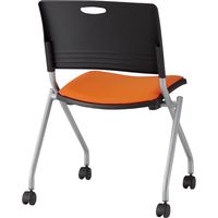 藤沢工業 TOKIO FNCシリーズ ミーティングチェア FNC-K5 オレンジ 1セット（4脚入）（取寄品）