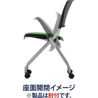 藤沢工業 TOKIO FNCシリーズ ミーティングチェア FNC-K5A ライトグリーン 1セット（4脚入）（取寄品）