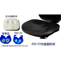 藤沢工業 TOKIO FSTシリーズ オフィスチェア 肘あり FST-77AL ブラック 1脚（取寄品）