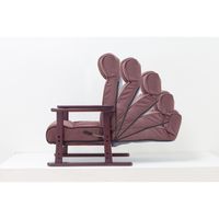 ファミリー・ライフ TVが見やすいリクライニング高座椅子 ブラウン 0372410（直送品）