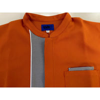 セロリー 半袖スモック（ユニセックス） オレンジ 4L 64037（直送品）